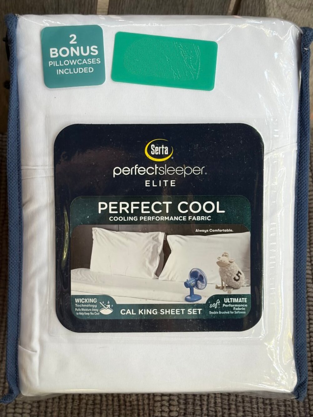 6-pc Serta PerfectSleeper Perfect Cool WHITE Cal King Size Sheet Set